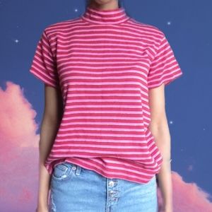 Pink and red striped shirt